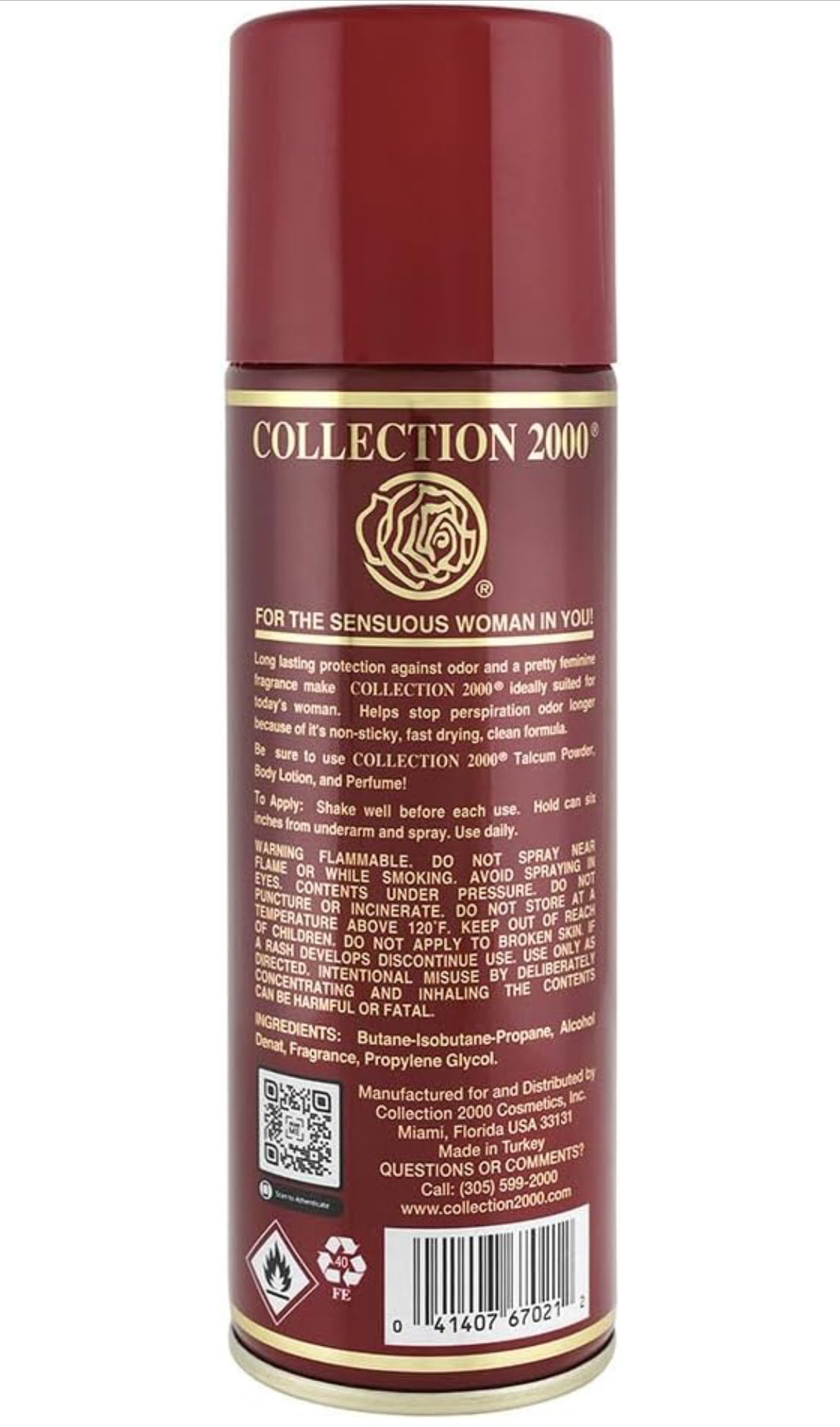 Collection 2000 Spray Deodorant for Women