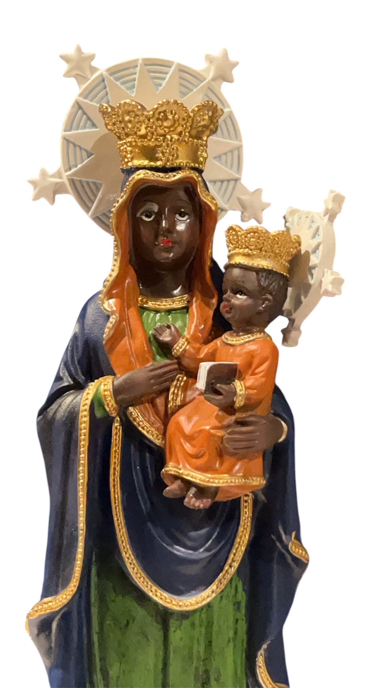 15” Statue Santa Africana Bárbara-Erzulie Dantor