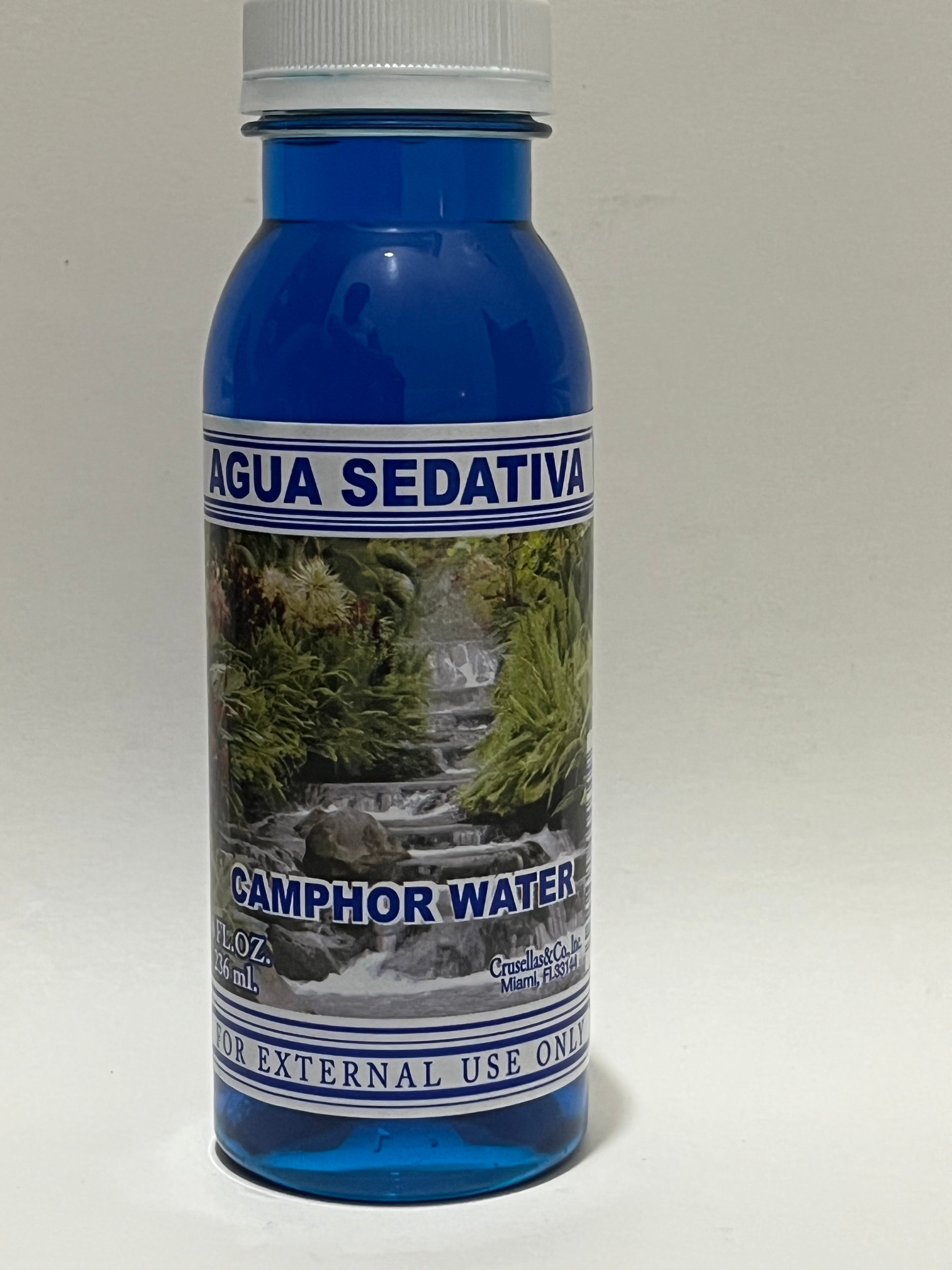 Camphor Water. Agua Sedativa. Crusellas (8 fl oz)