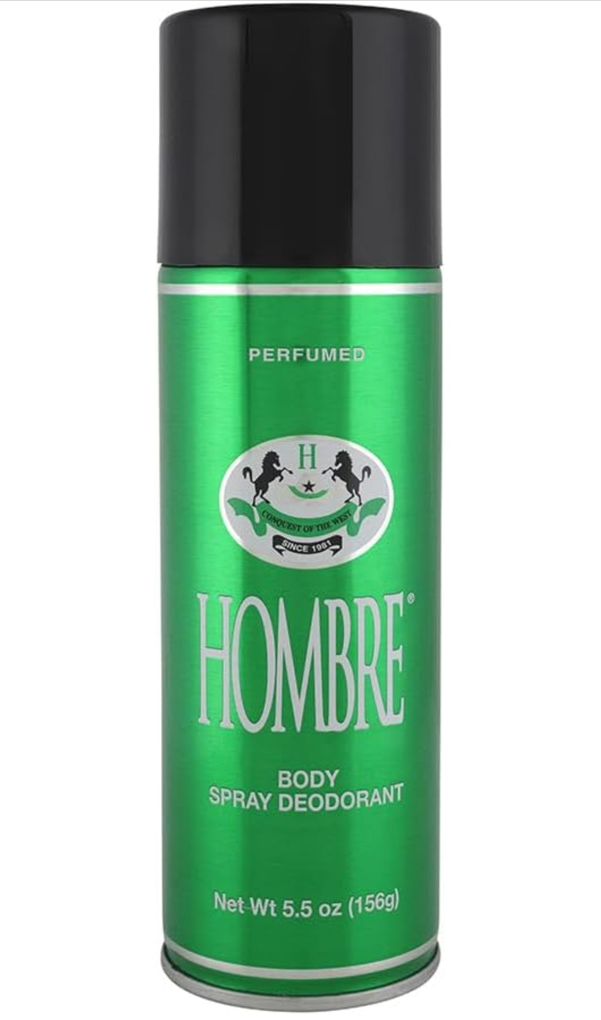 Hombre Green Deodorant Fresh Body Spray for Men 5.5Oz -156g