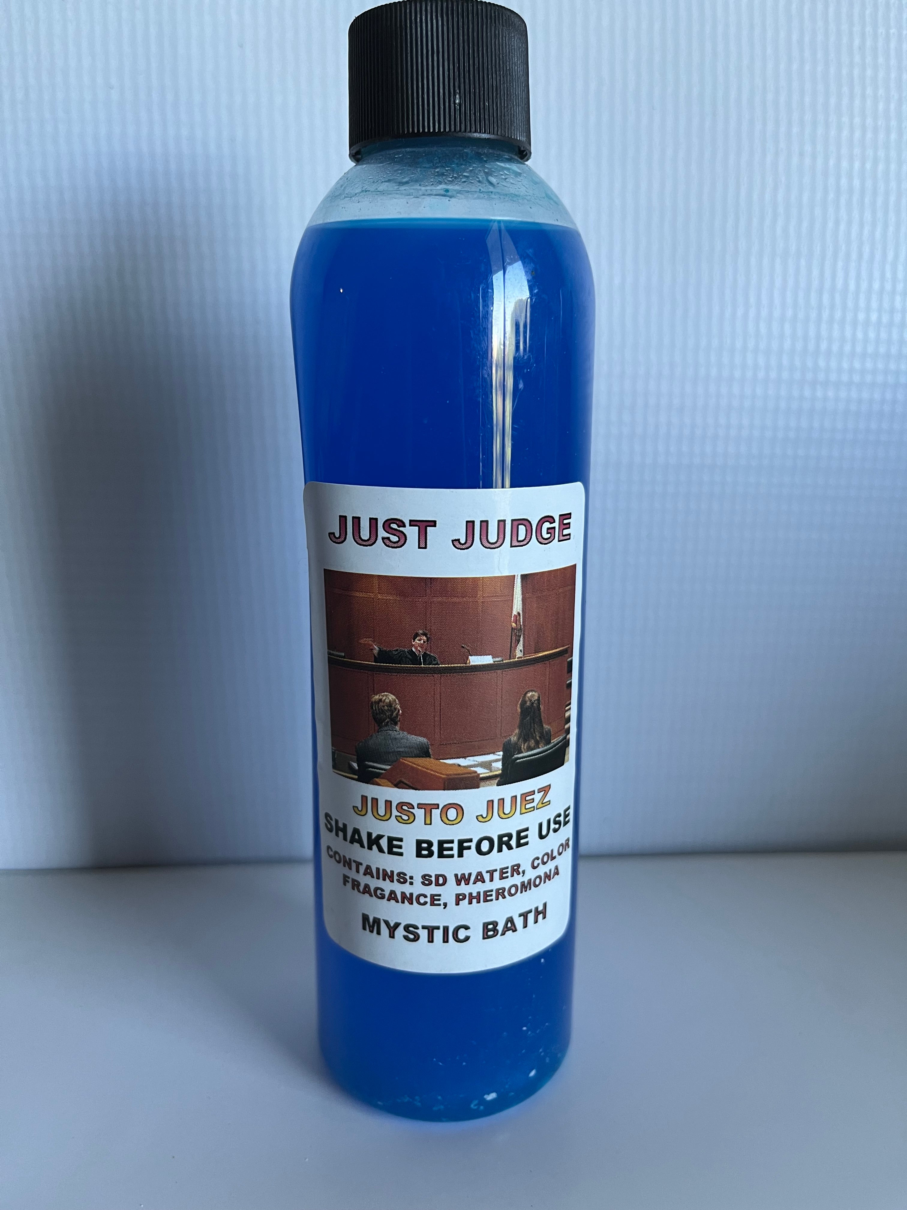 JUSTO JUEZ
SHAKE BEFORE USE CONTAINS: SD WATER, COLOR FRAGANCE, PHEROMONA MYSTIC BATH