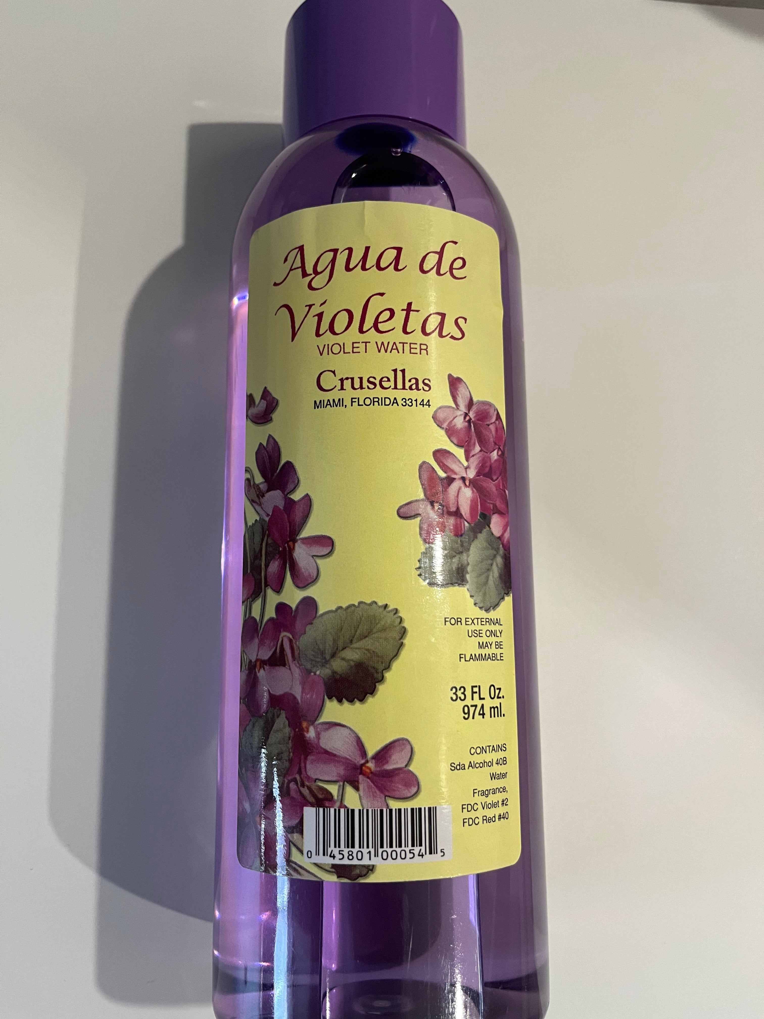 Crusellas Violet Water Cologne 33 Fl Oz (Agua De Violetas