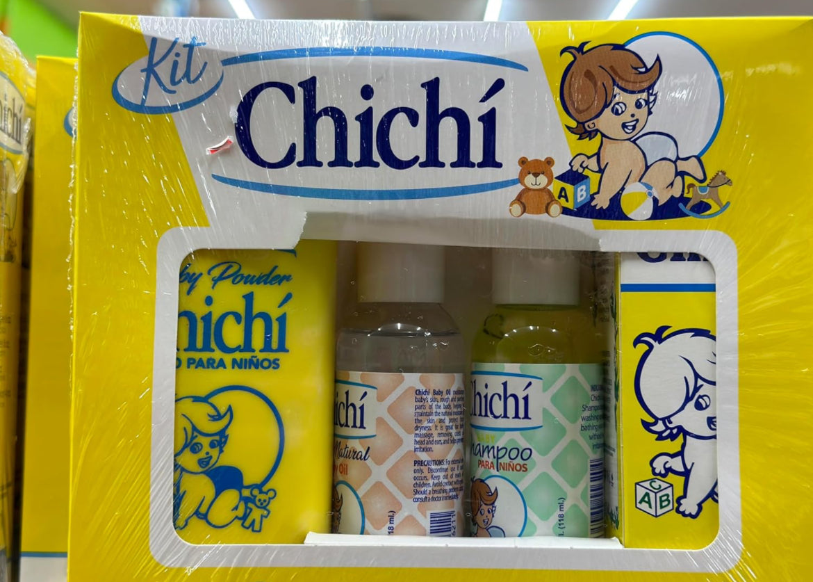 Chichi Kit (Baby Cologne 8oz + Baby Powder 8oz + Baby Oil 4oz + Baby Shampoo 4oz)